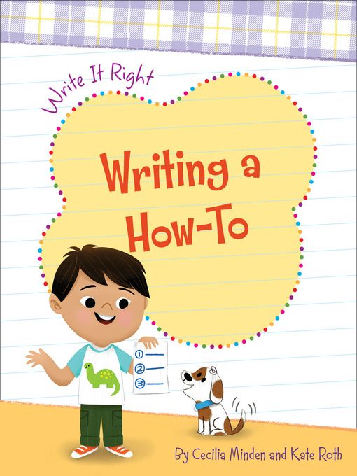 Title details for Writing a How-To by Cecilia Minden - Available